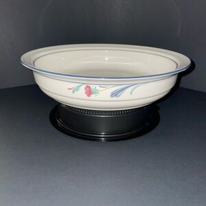 Lenox Poppies On Blue Serving Bowl